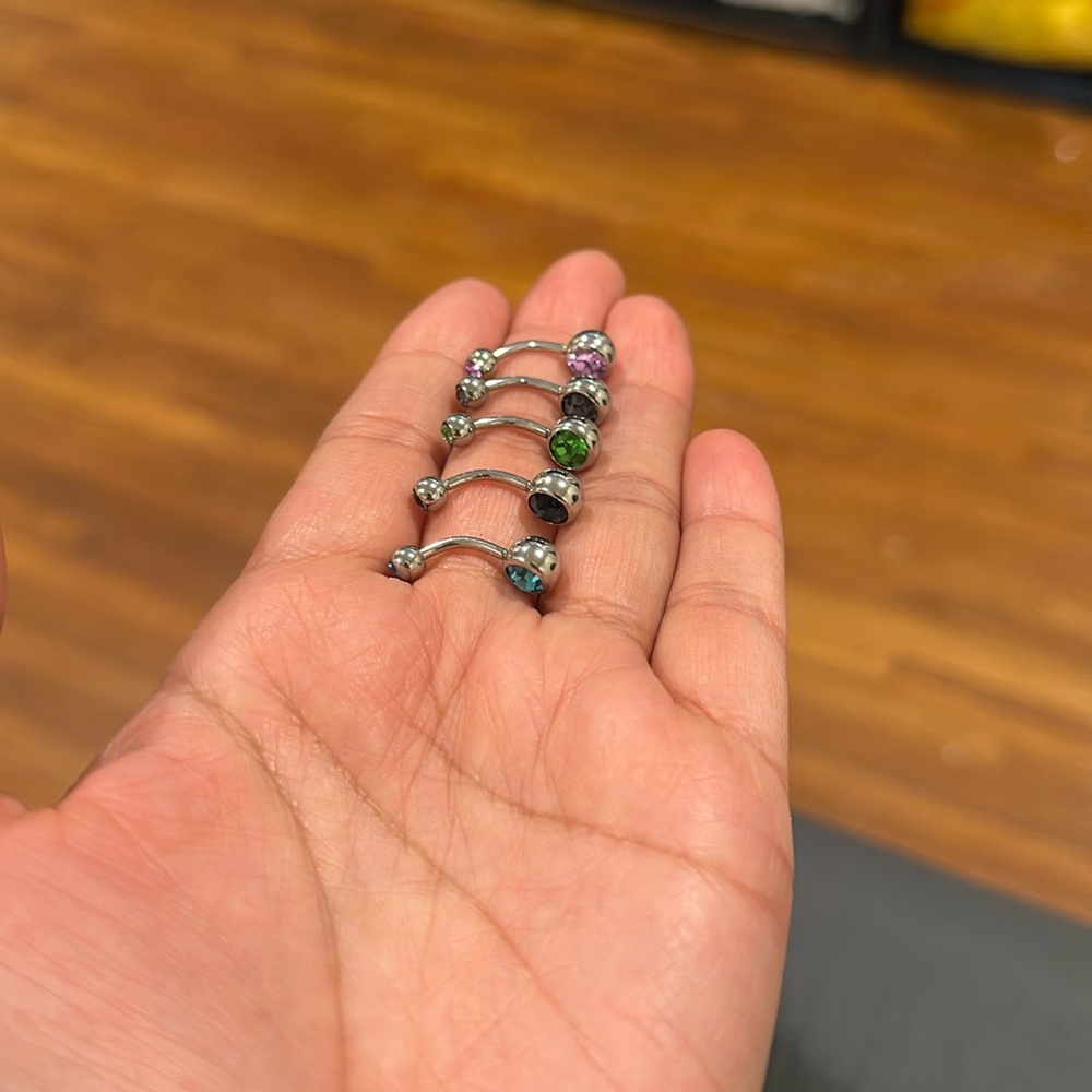 5 belly rings